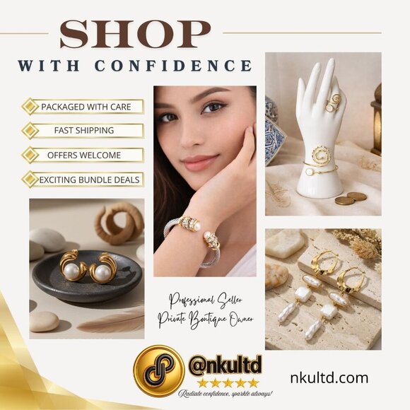 14K Gold Plated White Flower Stud Earrings Dainty Resin Floral Spring Bridal - Picture 4 of 12